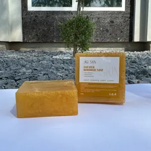 JCSKINGold Handmade Soap - Natural Ingredients, 24oz Bar, Ideal for Daily Use