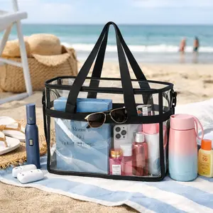 Clear Bag for Stadium Events 12×6×12 Clear Tote Bag for Concert,Sport,Festival