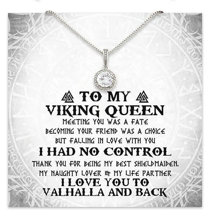 To My Viking Woman, To My Shieldmaiden, Female viking jewelry, Eternal Hope Necklace, viking jewelry for women, viking style jewelry, viking norse jewelry, viking neckless