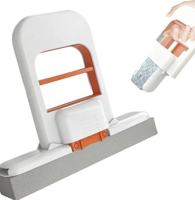 【Updated Mini Mop】Mini Sponge Mop – Compact Self-Wringing Cleaning Tool for Kitchen, Bathroom, Desk & Window Cleanup, Cleaning and absorbing water from sinks and crevices on tabletops