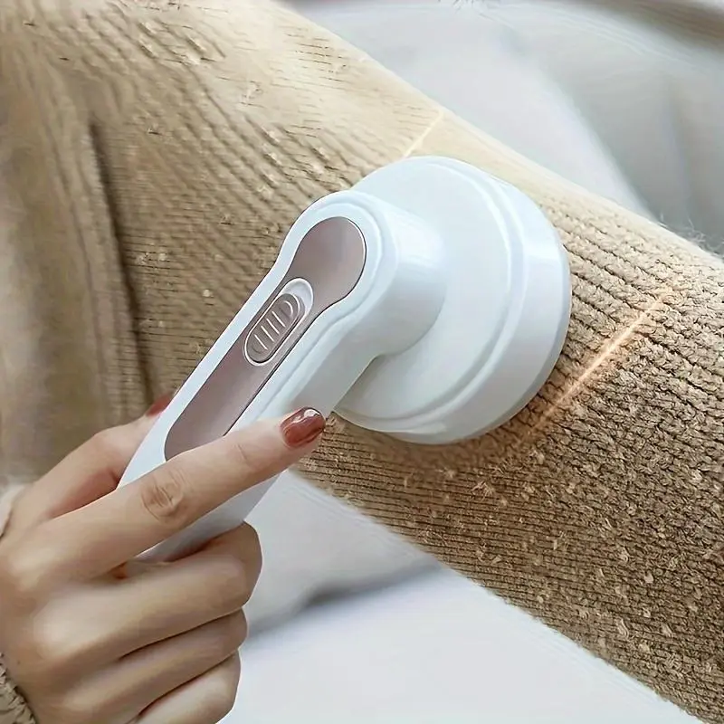 Fabric Shaver with One More Blade, Electric Lint Remover, USB Rechargeable Sweater Shaver, Fuzz Remover, Pilling Remover, Handheld, Portable Hairball Trimmer for Clothes, Bedding, Furniture, Carpet, Cleaning Supplies, Cleaning Gadgets