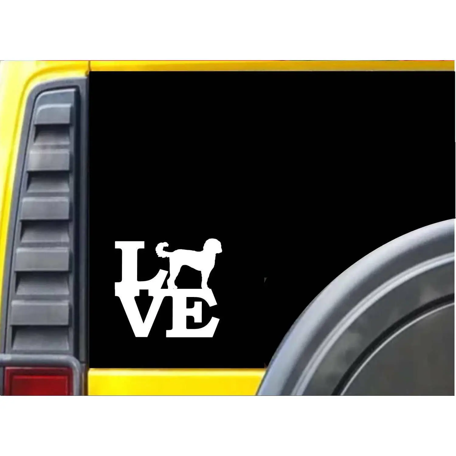 Goldendoodle Love K600 6" vinyl sticker dog decal