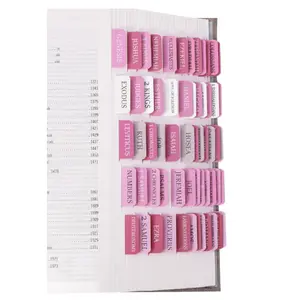 Pink Bible Tabs for Women & Men, Laminated Bible Tabs for Study Bible, Boho Theme Bible Tabs for Easy Navigation, Simplify Your Bible Reading Experience with Easy-to-Use Indexing Tabs