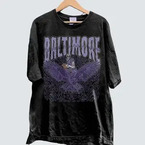 Baltimore Football Skull Vintage Shirt, Skeleton Football Crewneck, Game Day Shirt, Football Gift Fans