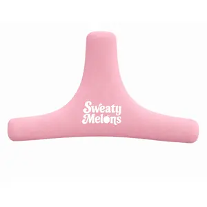 Boob sweat absorber - "InBetween Sweatparator" in color Pink Rose. Comfortable boob sweat absorbing insert for your sports bra and bralette. Use for exercise, hot flashes, breastfeeding, & everything in between. Anti chafing & sweat wicking.