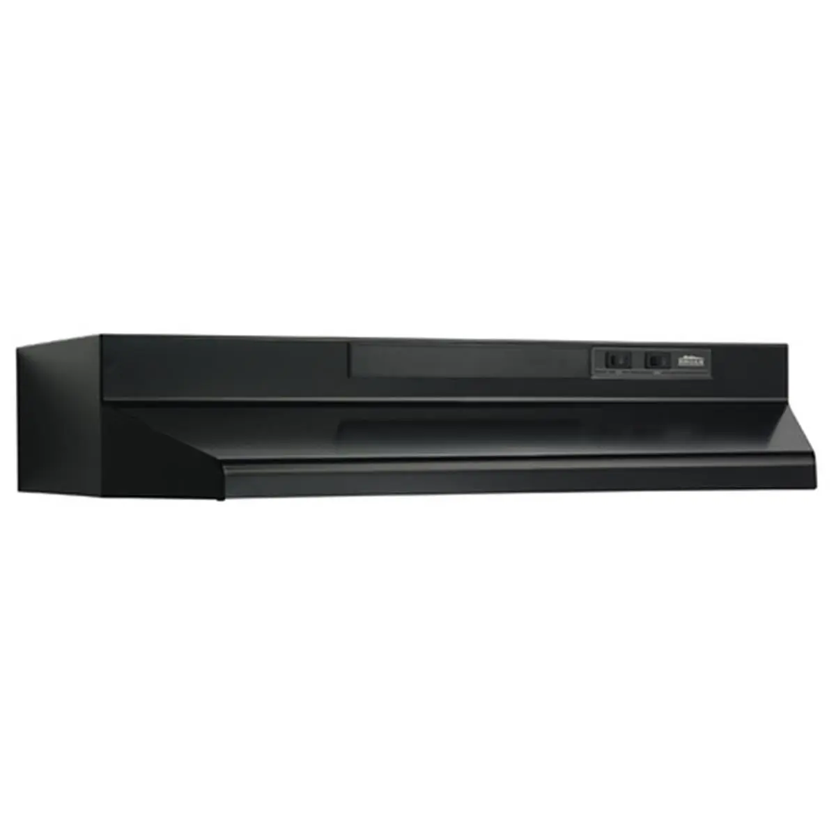 Broan F403623 36.0" Width Black Under-Cabinet Kitchen Range Hood - UL Safety Listed, 17.5 Inches Depth, 7 In. Round Discharge, Washable Filter, Includes Installation Instructions