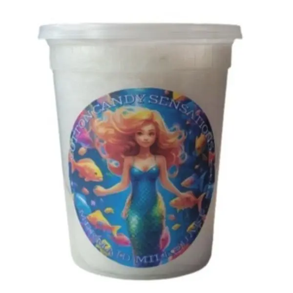 Mermaid Milkshake Gourmet Cotton Candy - Cotton Candy Sensations 200+ Flavors - Marshmallow, Birthday Cake and Vanilla - Magical