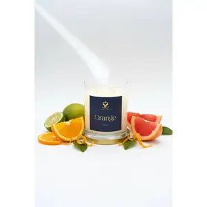 Orange - Scented Organic coconut Wax Candle