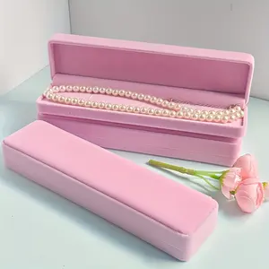 12pcs High-End Velvet Rectangular Necklace Boxes, Sturdy And Durable Jewelry Boxes, Gift Storage Boxes, Jewelry Display Boxes, Storage Boxes for Necklaces, Bracelets, Watch Bands, Pendants, And Small Gift Boxes for Hairpins