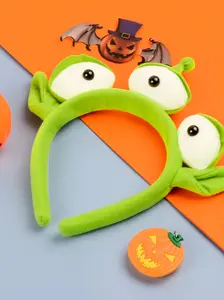 New Halloween Headband, Alien Plush Headband for Kids and Adults, Theme Party Role Play and Halloween Costume Accessory