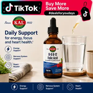 KAL B-6 B-12 Folic Acid DropIns — Liquid Energy Drops — Mom Daily Energy