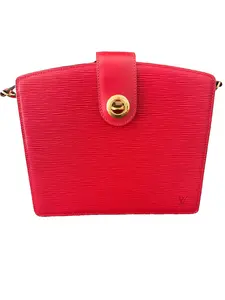 Pre-owned Louis Vuitton As Seen On Screen As Seen On Screen Vintage Capucines Epi Red Leather Crossbody ️ $999