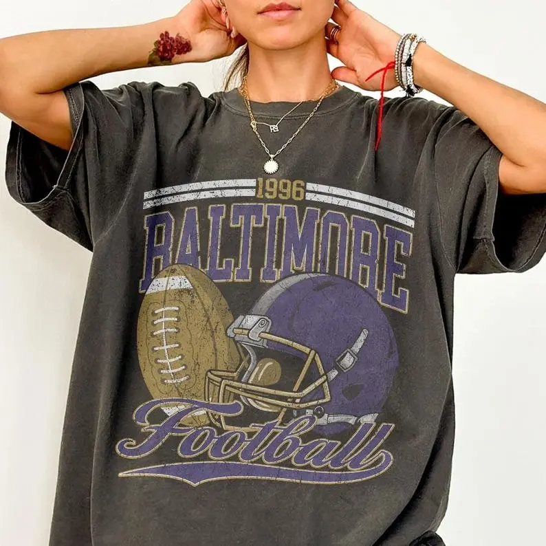 [Comfort Color 1717] Comfort Colors Baltimore Football Shirt, Baltimore Football Fan T-Shirt, Game Day Shirt