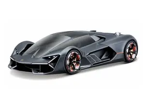 Lamborghini Terzo Millennio Dark Gray Metallic w/ Black Top and Carbon Accents Diecast 1:24 Scale Model - Bburago 21094GRY
