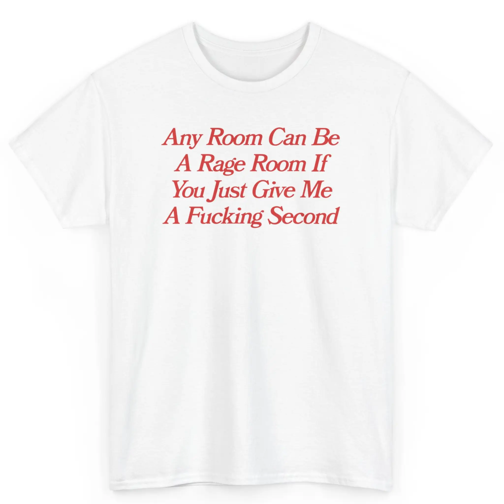 Any Room Can Be A Rage Room, Mental illness, funny shirt, graphic tee, fashion tik tok, cotton, menswear, graphic tshirt, mental health