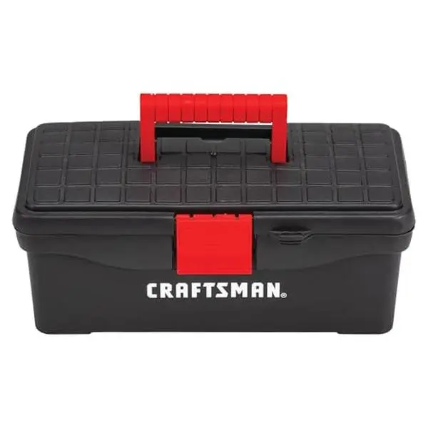 CRAFTSMAN Tool Box, Lockable, 13 in., Red/Black (CMST13004) CRAFTSMAN Tool Box, Lockable, 13 in., Red/Black (CMST13004)
