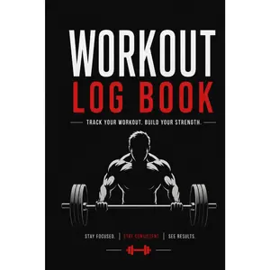 Workout Log Book for Beginners: Simple Gym Tracker for Strength Training, Weight Lifting and Progress Tracking
