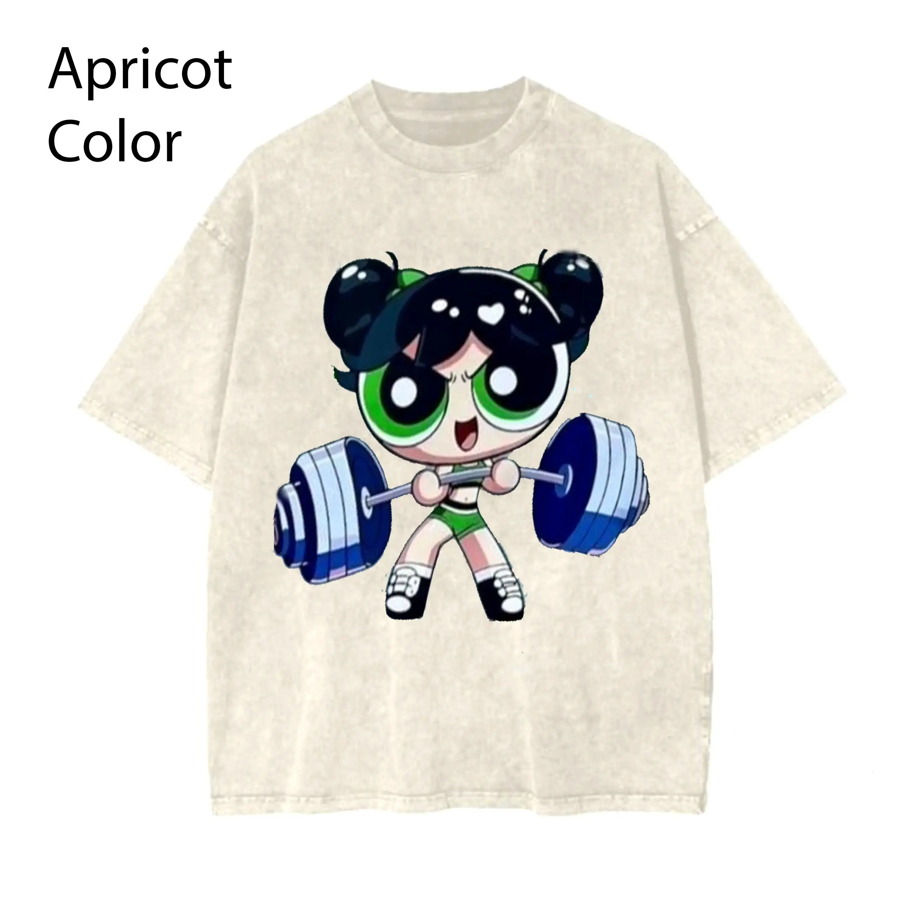 Bubbles #Powerpuff Strong Girls T-Shirt, Y2K Fitness Workout Shirt for Weightlifters, Trending 2025 Bodybuilding Tee, Pump Cover Gym Apparel Made In The USA		