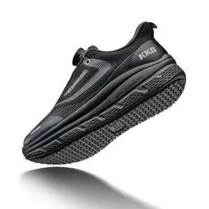 【2026 Recién llegado】Oil-Safe Grip Non Slip Work Shoes Women Slip Resistant Work Shoes for Women,Slip-On Waterproof Walking Shoes for Standing All Day in Nursing Kitchen Restaurant Arch Support Lightweight Black Women Footwear Girl