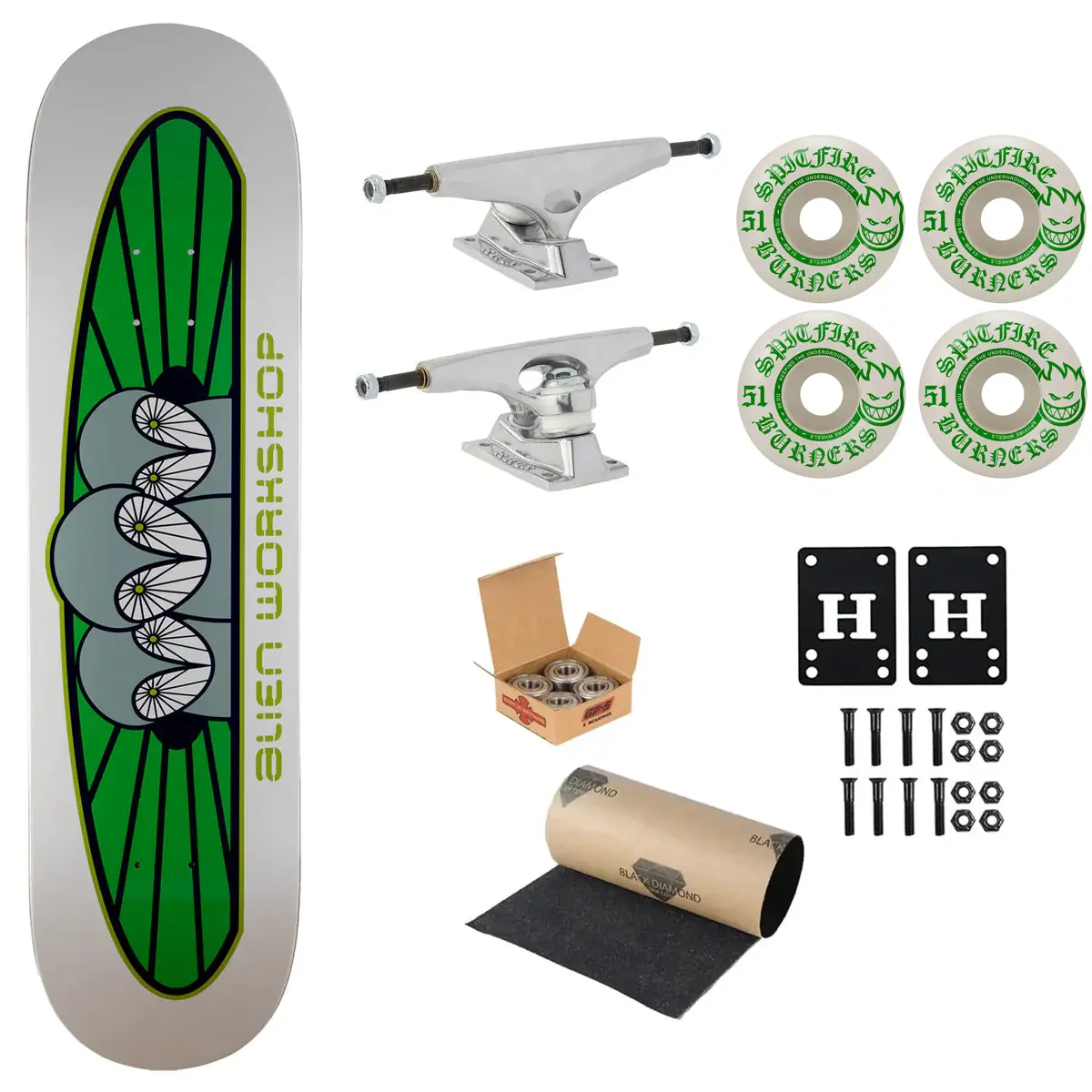 Alien Workshop Premium Complete Skateboard Owliad 8.25" Ft. Krux/Spitfire/Independent