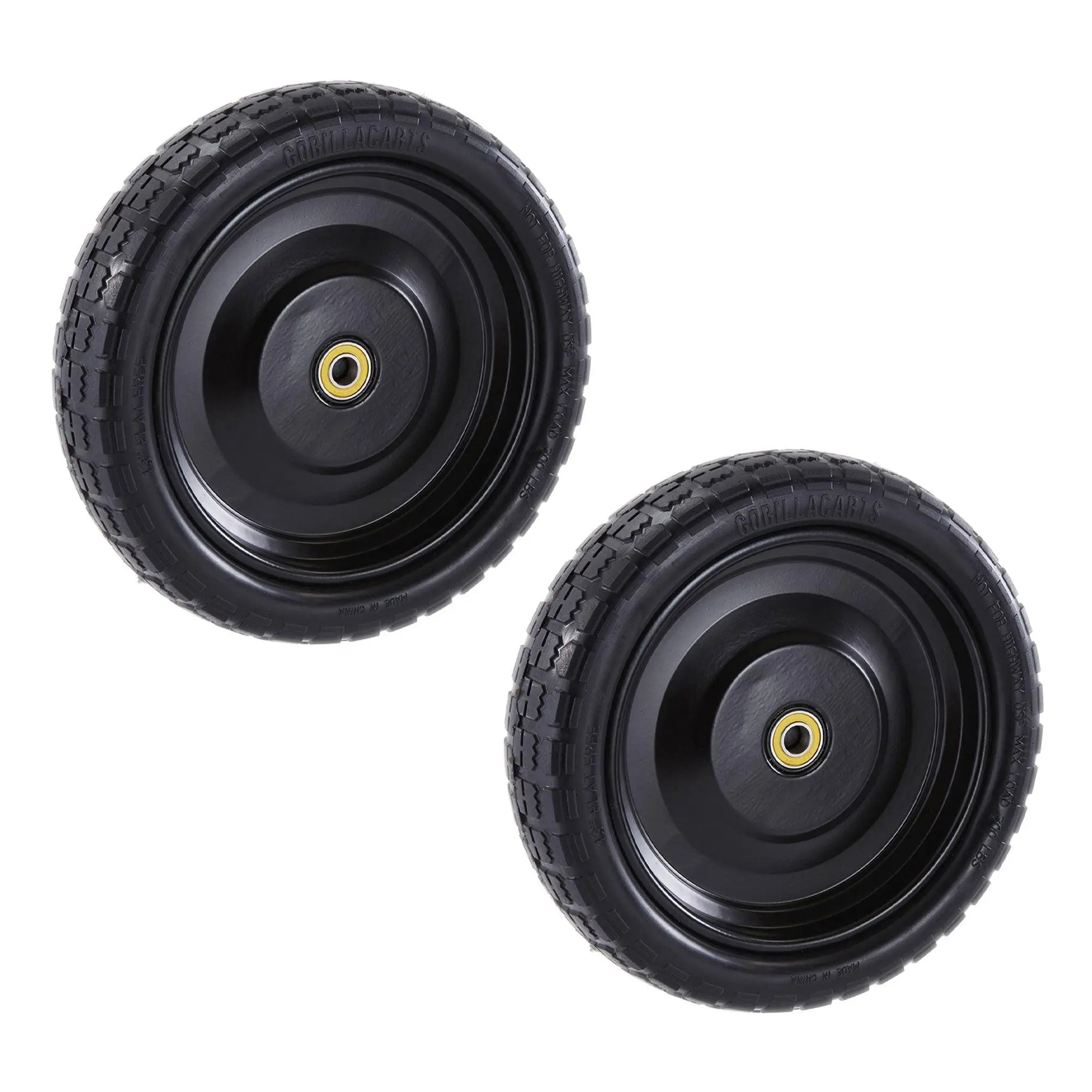 Gorilla Carts GCT-13NF 13 Inch No Flat Replacement Tire for Utility Cart, 2 Pack Gorilla Carts GCT-13NF 13 Inch No Flat Replacement Tire for Utility Cart, 2 Pack