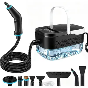 Steam Cleaner 2500W Portable Handheld Steamer for Cleaning Large Capacity Tank Pressurized Steam Cleaning Machine for Home Car Bathroom Kitchen Furniture Grout Floor Tile