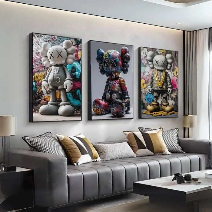Hypebeast KawPoster Set: 3 12x18 Trendy Room Decor #412 Artwork For Walls Cool Design