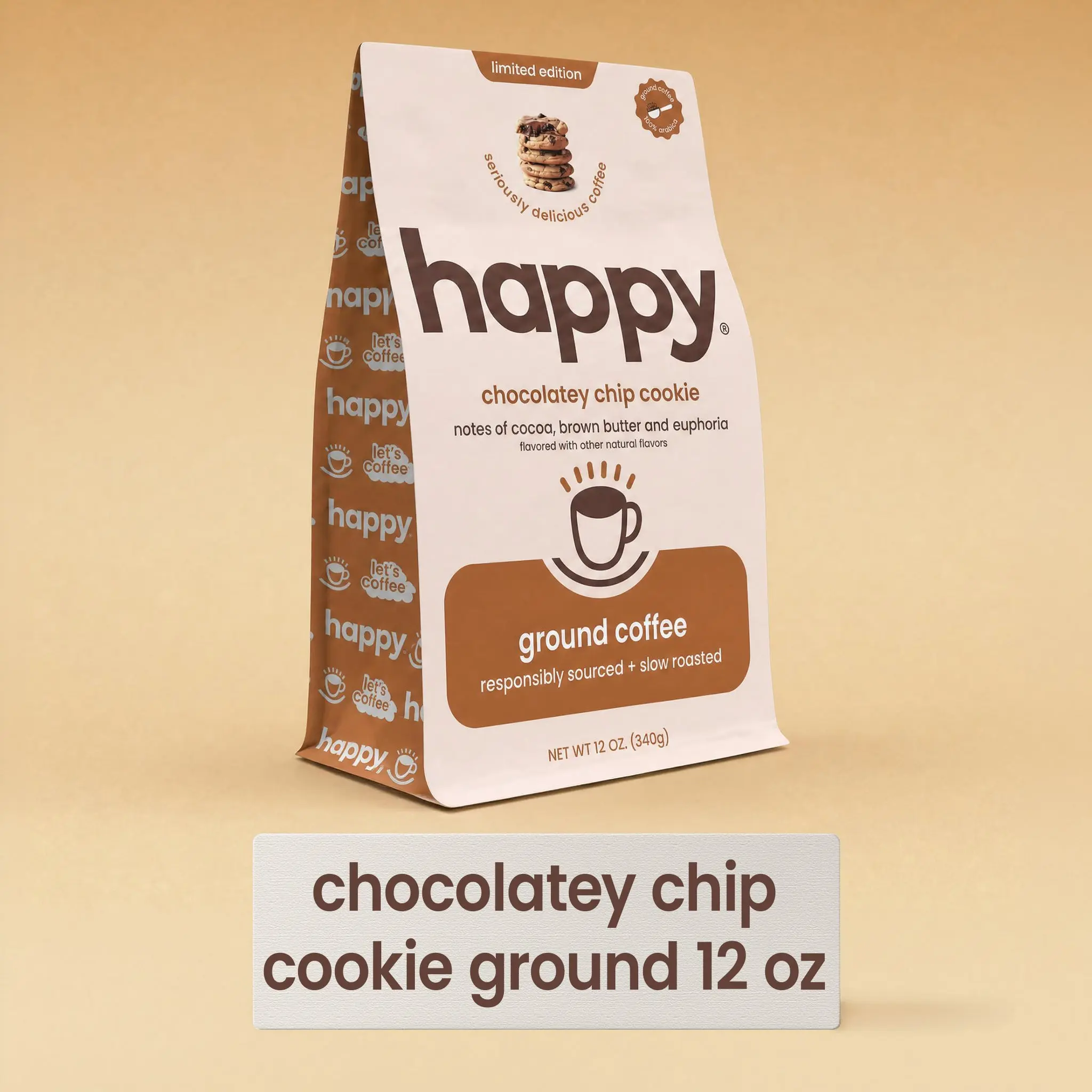 Chocolatey Chip Cookie Flavored Ground Coffee - 12 oz - With notes of brown butter and euphoria.