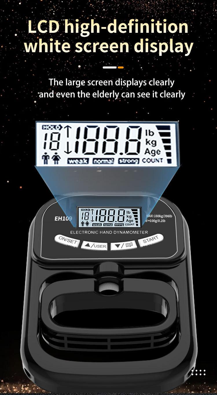 Grip strength hook Dynamometer: Grip Strength Tester. Measure your Grip and Maximize your Strength