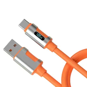 Type-C Charging Cable Digital Display Fast Charge 120w Support Nova Super Fast Charging Machine Armor