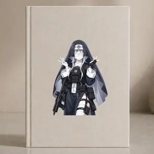 Blind Nun Tactical Sticker, Dark Anime Girl Decal, Gothic Laptop Bottle Decor