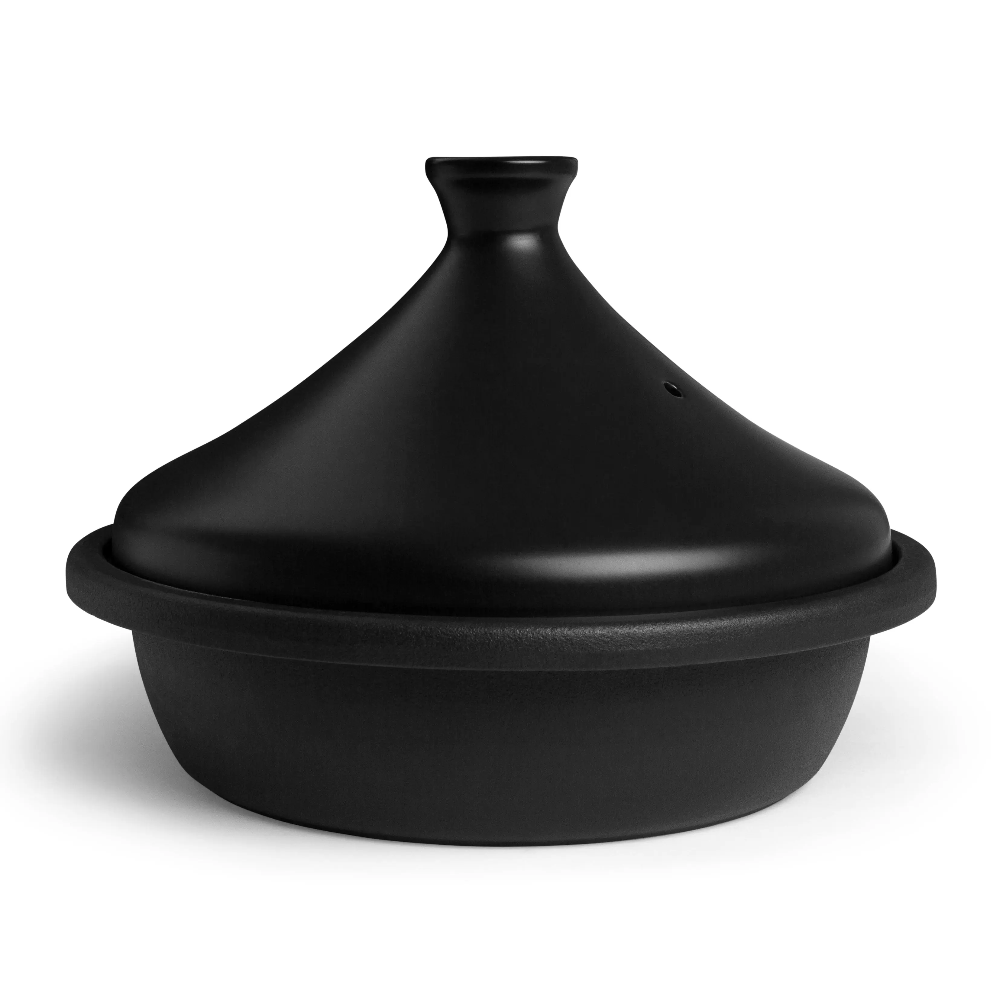 KOOK Ceramic-Enamel Cast Iron Moroccan Tagine Stew Pot with Lid, 3.3 Qt, Oven-Safe Kitchenware