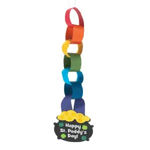 St. Patrick’s Day Rainbow Paper Chain Craft Kit - Makes 12