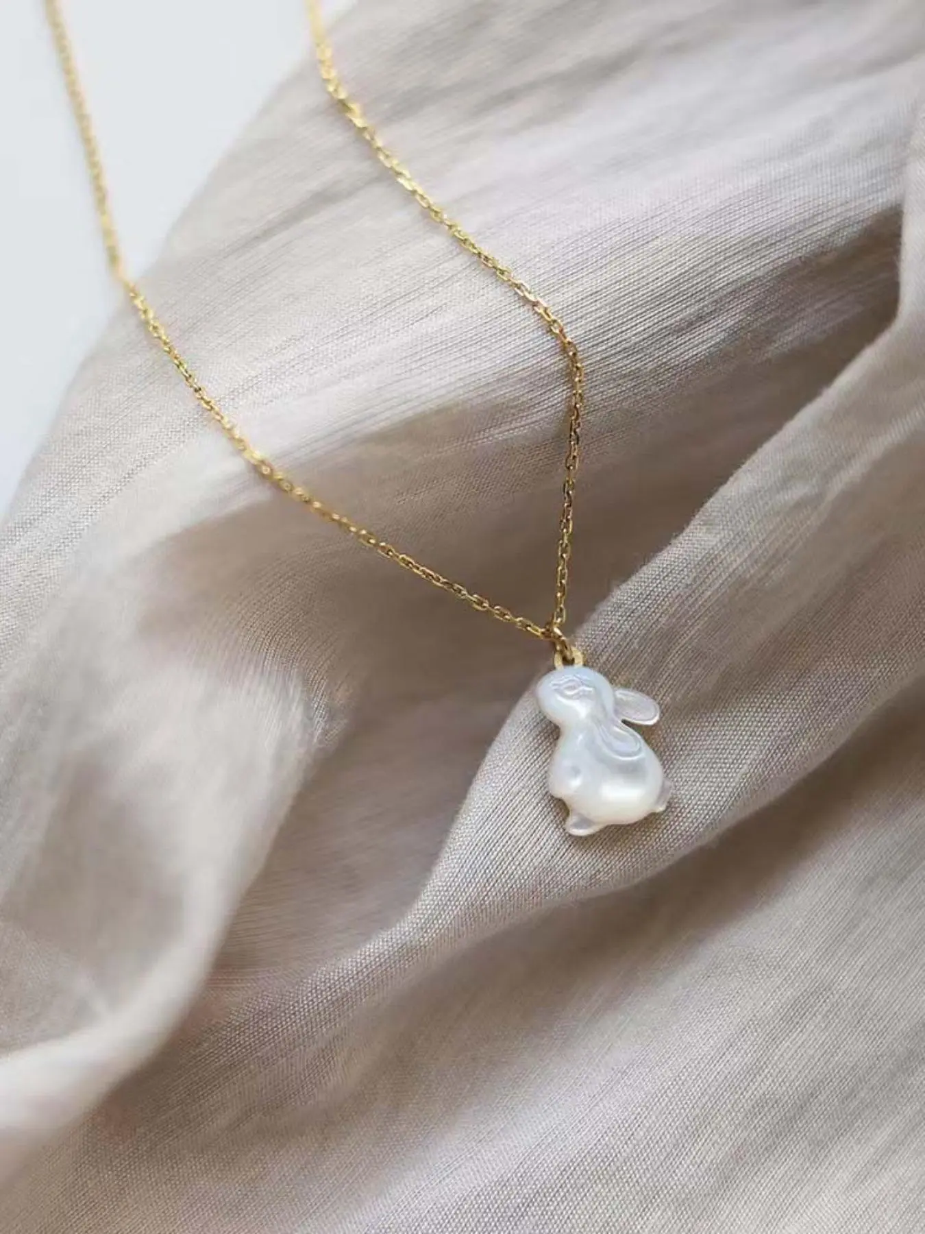 Cute Rabbit Design Pendant Necklace, Elegant Necklace for Women & Girls, Fashion Jewelry for Party, Daily Clothing Decor, Fashionable Accessory, Trendy All-match & Exquisite Jewelry for Birthday Gift