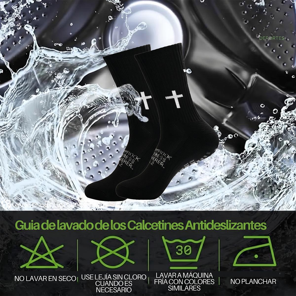 AMLANG Unisex Grip Soccer Socks with Cross Pattern, Anti Slip Athletic Football Socks for Men Women Youth, Breathable Cushioned Sports Socks for Soccer Basketball Training