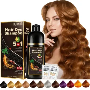 Honey Pure Brown Herbal 5 in 1 Hair Color Shampoo Contant 24 ml Free Hair Mask - Fast-Acting,Gentle &Natural Formula with Ginger Extract for Men & Women -Long-Lasting,Safe for Regular Use,Adds Volume & Shine,Ginger Shampoo Haircare