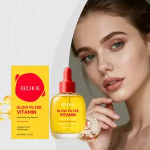 Brightening Vitamin C Facial Serum with Ascorbic Acid and Vitamins, Fades Spots, Improves Skin Tone, Hydrates and Nourishes, Glow Serum, 30ML/1FL.OZ