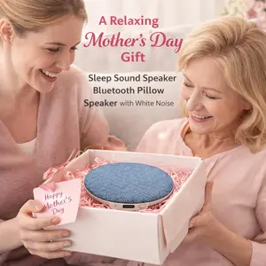 Ultra-Thin Pillow Bluetooth Speaker for Better Sleep No Earbuds Needed Smartphone Compatible White Noise Sound Machine