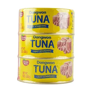 DONGWON Oil-Soaked Tuna Chunks 8.82*3 packs