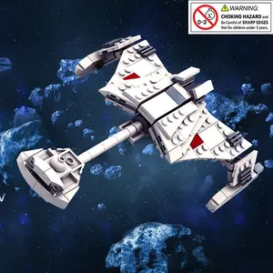 Building Blocks Model of Star Trek Klingon Class 7 Battlecruiser, Movie & TV Merchandise, Small Particle Assembly Toy