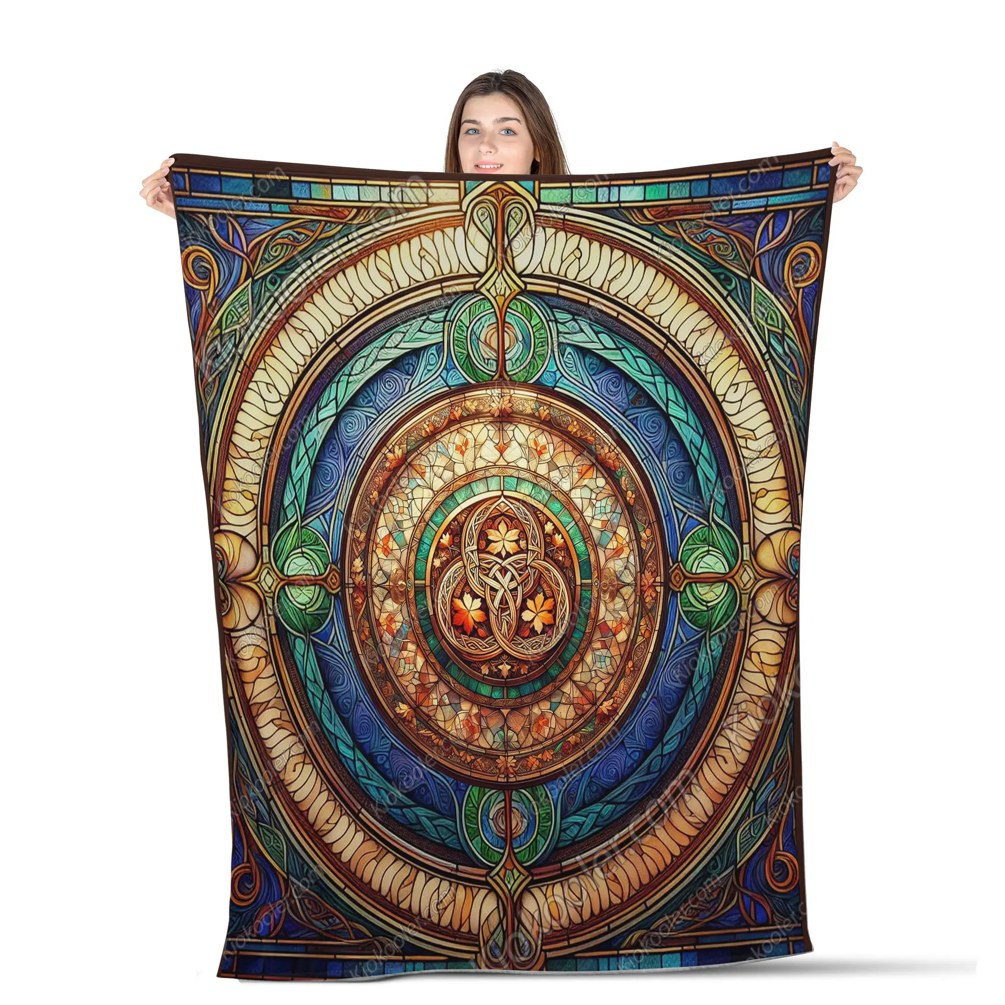Celtic Blanket, Autumn Celtic All Season Blanket, Celtic Decor, Gifts For Celtic Lovers, Sofa Throw Blanket Comfort Warmth Soft Blanket Fleece Blanket, Sherpa Blanket