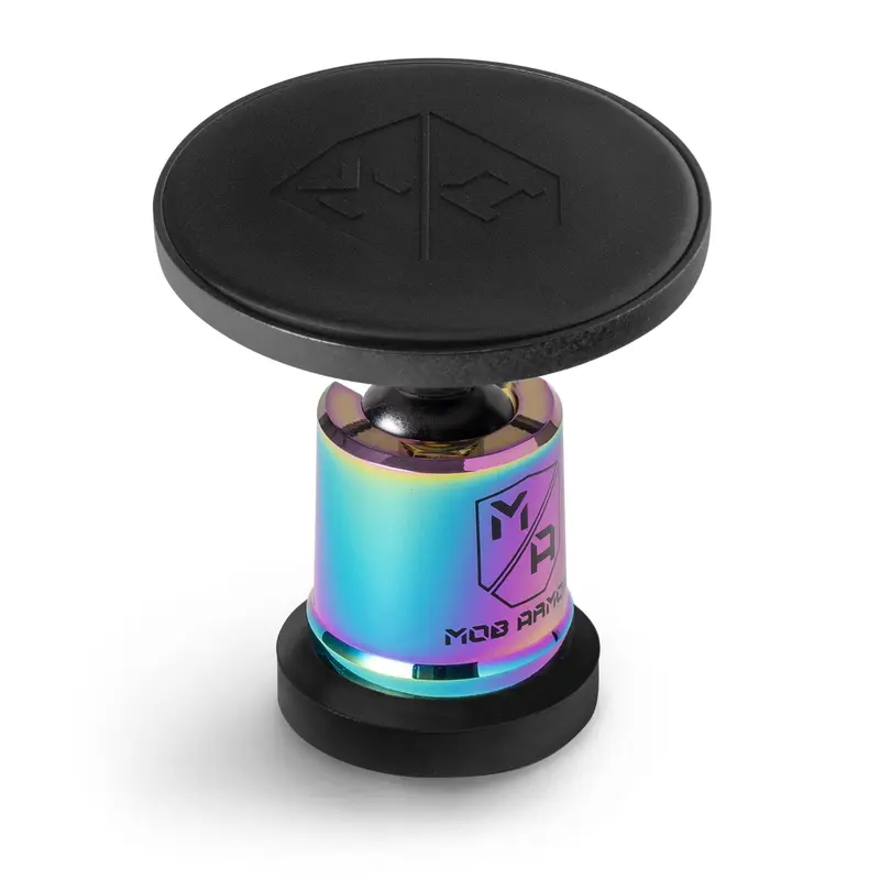 MOB ARMOR MobNetic Maxx .MS Aluminum Chrome Finish Non-Charging MagSafe® Wireless Magnetic Mount, Adjustable Auto Vehicle Accessory, Car Phone Holders & Mounts