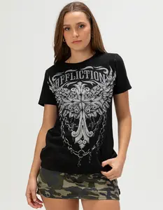 AFFLICTION Empower Womens Fitted Tee