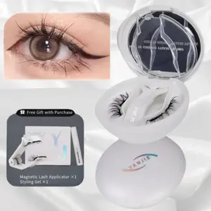 YANJIE Premium Quality Magnetic Lashes | Highly Rated & Non-Irritating for Sensitive Eye Users | Ultra Soft & Skin-Friendly | Reusable & Easy to Remove | Great for Travel & Free Kit  DIY Eyelashes False Thin Angel Anime Curly outdoorfun