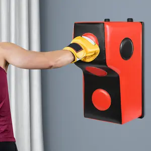 Boxing Training Wall Target, Wall-Mounted PU & Steel Punching Pad, Shock Absorption & Impact Resistant, Ideal for Home, Gym, and Martial Arts