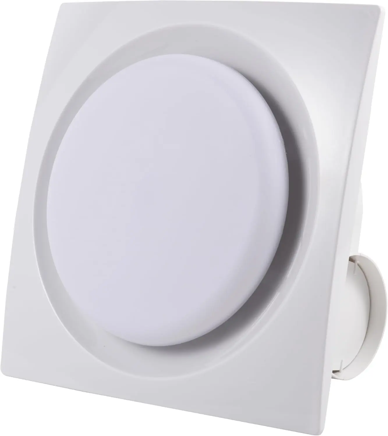 Bathroom Exhaust Fan with LED Light Ceiling Mount Ventilation Fan 110 CFM 1.0 Sones 4 Inch Duct Quiet Bathroom Vent Fan with Light Combo 5000K for Home Bath Office Hotel(Round)