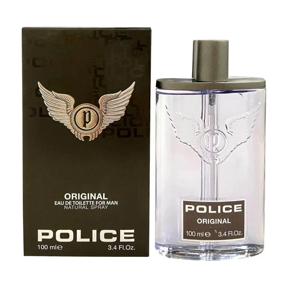 Police Original Men's Aromatic Eau de Toilette Fragrance Parfum - 3.4 fl oz Liquid with Violet, Mint, Cedar Notes, Single Item (Comes with Box), Minty Fresh, Men's Fragrance, Musk Cedar