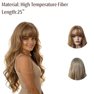 Women's Wig – Long Wavy Heat-Resistant Synthetic Wig, Suitable for Daily Wear and Parties – 26 Inches
