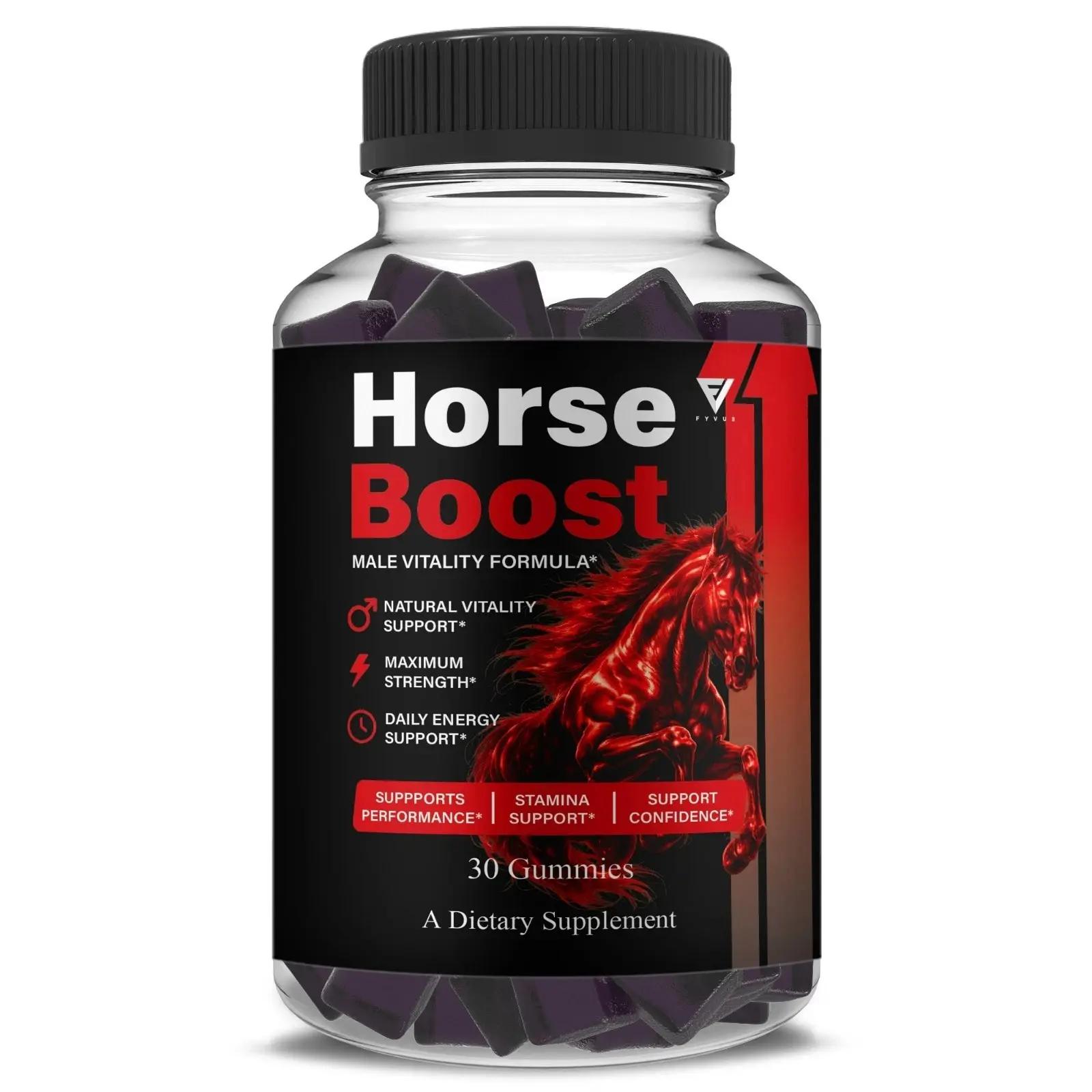 Vitamin Life Horse Gummies Dietary Chewable Supplement Pack - Daily Energy, Wellness Support for Fitness & Healthcare (30 Gummies)