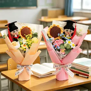 Elegant Graduation Gift Bouquet, Perfect Home Decor Accessory, Ideal for Grad Photoshoots, Warm Friendship Present